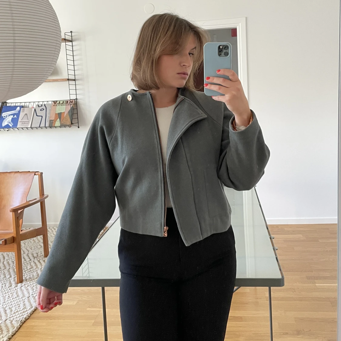 Kort Höstjacka i ull  - 90