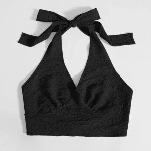 Svart topp - Använd endast en gång. Nyskick.