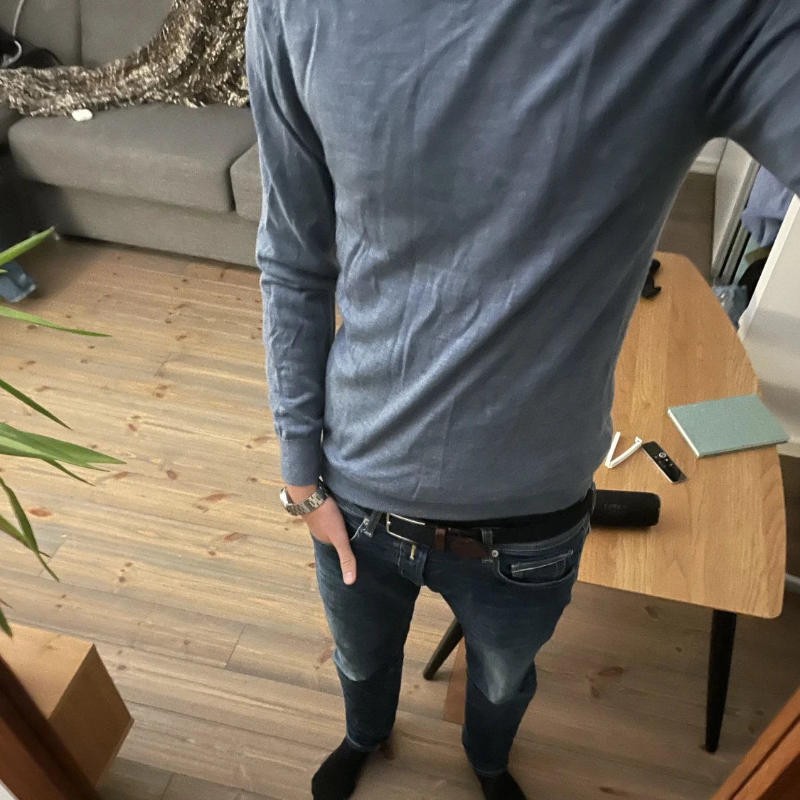 Merinoulls tröja stickad - 90