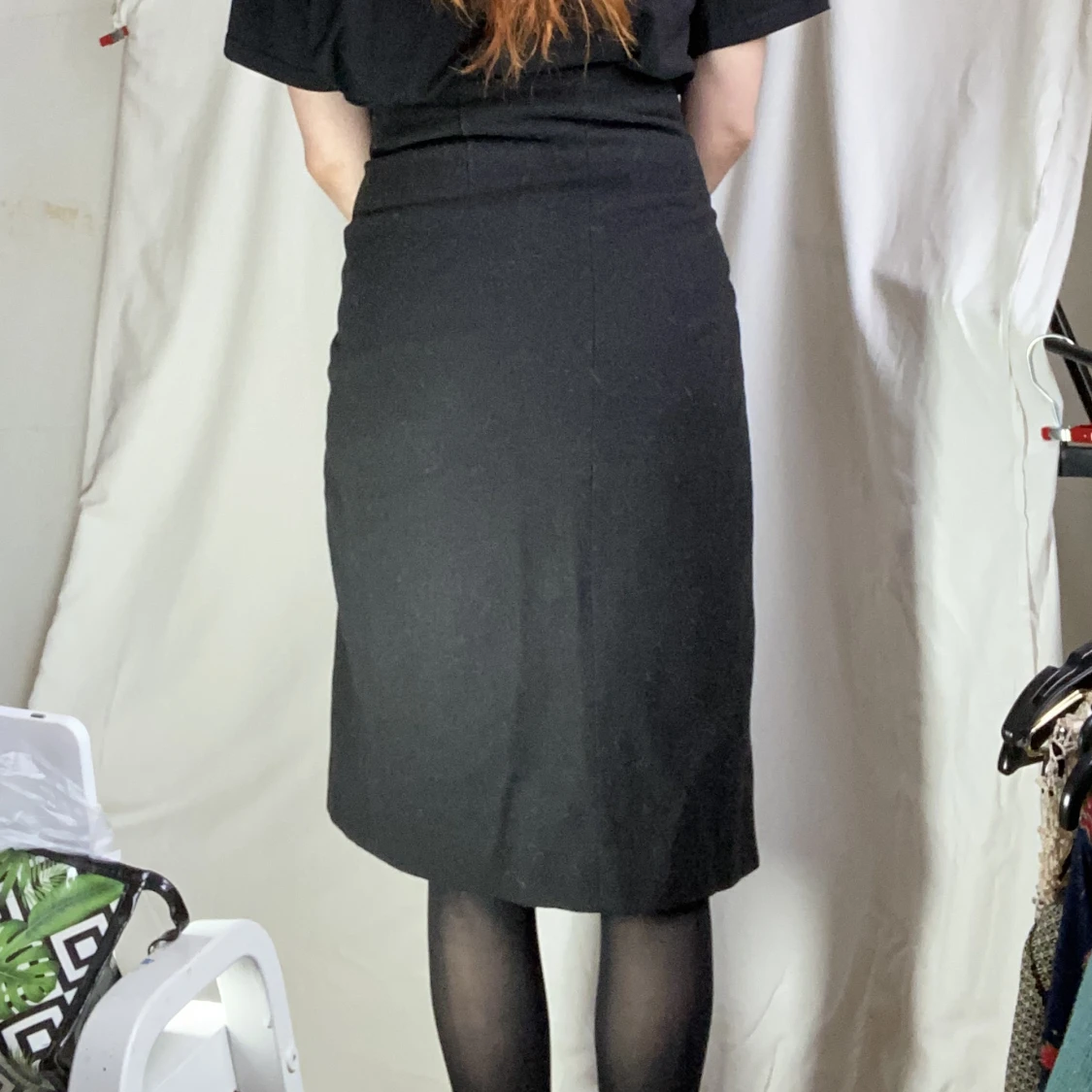 Asymmetrisk kjol med knappar  - 90