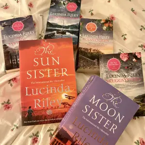 6 delar av bokserien ”De sju systrarna” av Lucinda Riley till salu! Böckerna är impulsköpta och därför är endast 2st i läst skick och resten av de är i helt ny skick! 4 är på svenska och 2 är på engelska. Styck pris men går att diskutera vid köp av fler!😊