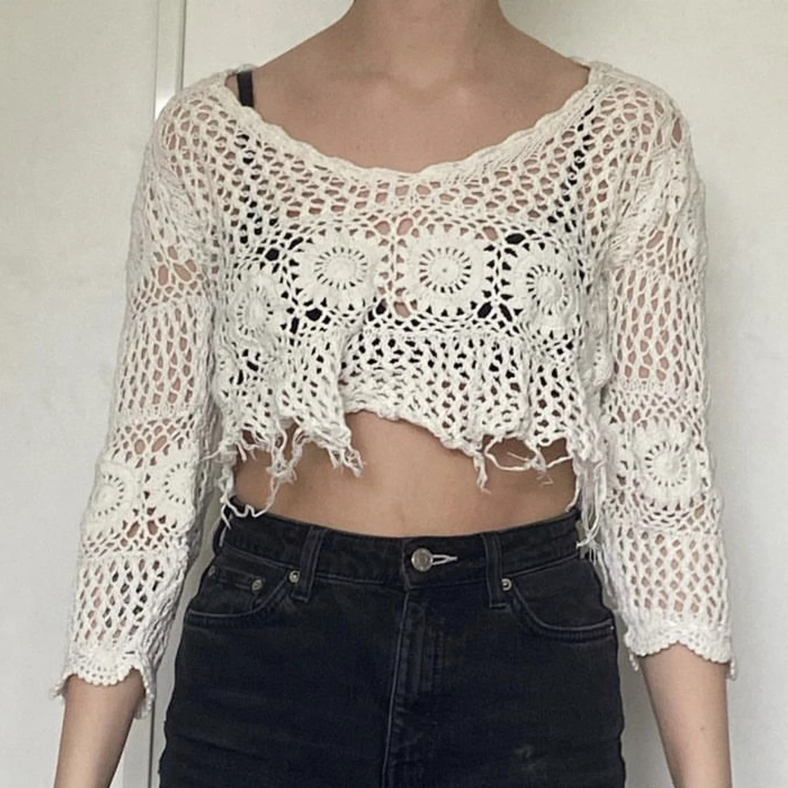 Spetströja med snörning