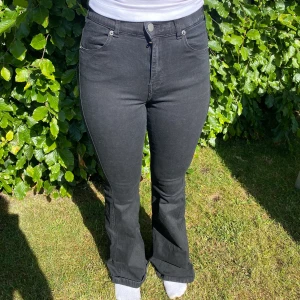 Dr denim jeans  - Dr denim jeans i svart. Highwaist med bootcut nertill.