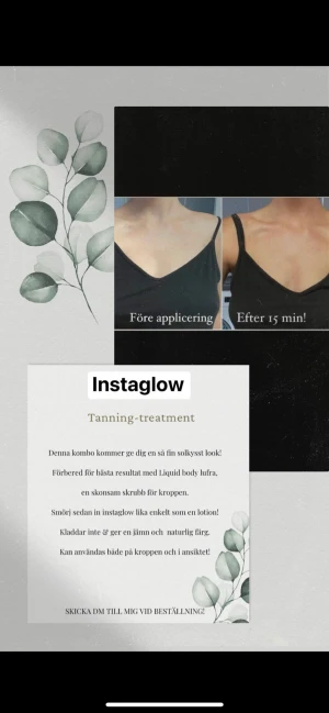 Nuskin sunright instaglow  - Jag har en brun utan sol kräm som är ny och jättefin. Man får jättefint lyster och jämt resultat. Den går att bygga i flera lager😍 Den är helt parfymfri och skonsam för huden. Denna är så smidig att använda! Älskar att den inte behöver sköljas av. 