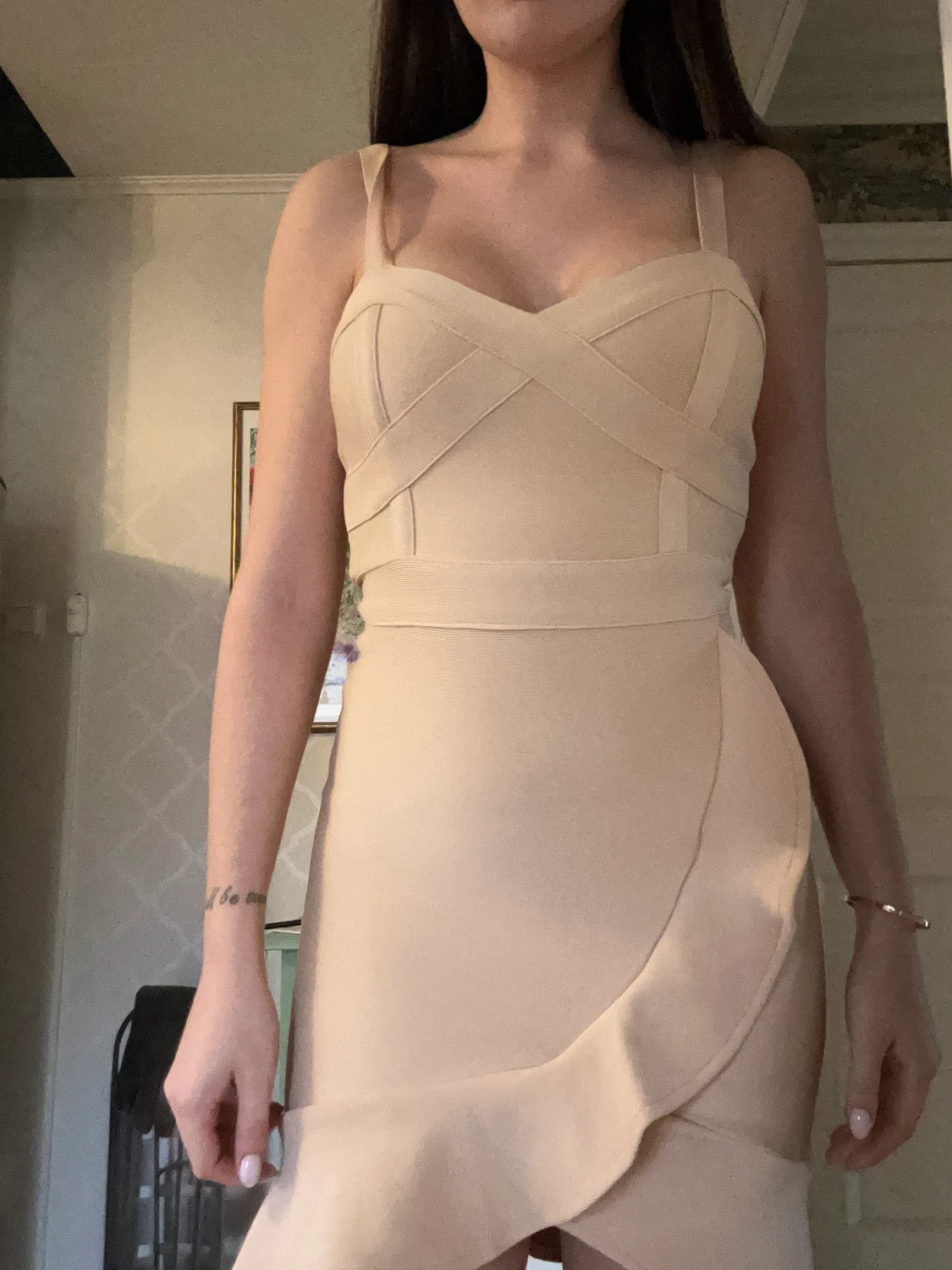 Beige klänning  - 90