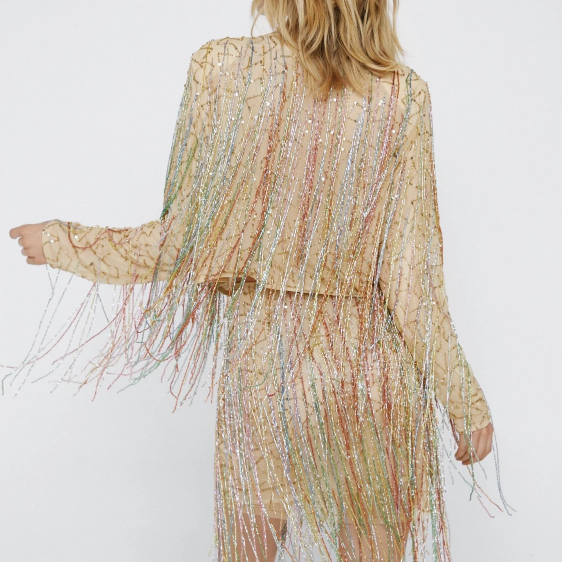 Fringe paljett jacka  - 91