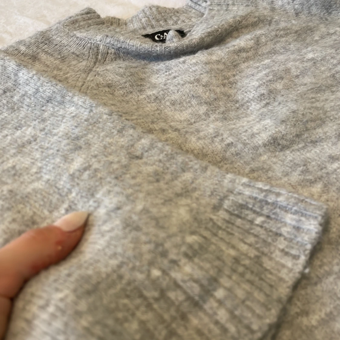 Grå Sthlm stil tröja  - 90