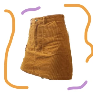 gul manchesterkjol  - gul manchesterkjol, köpt på monki