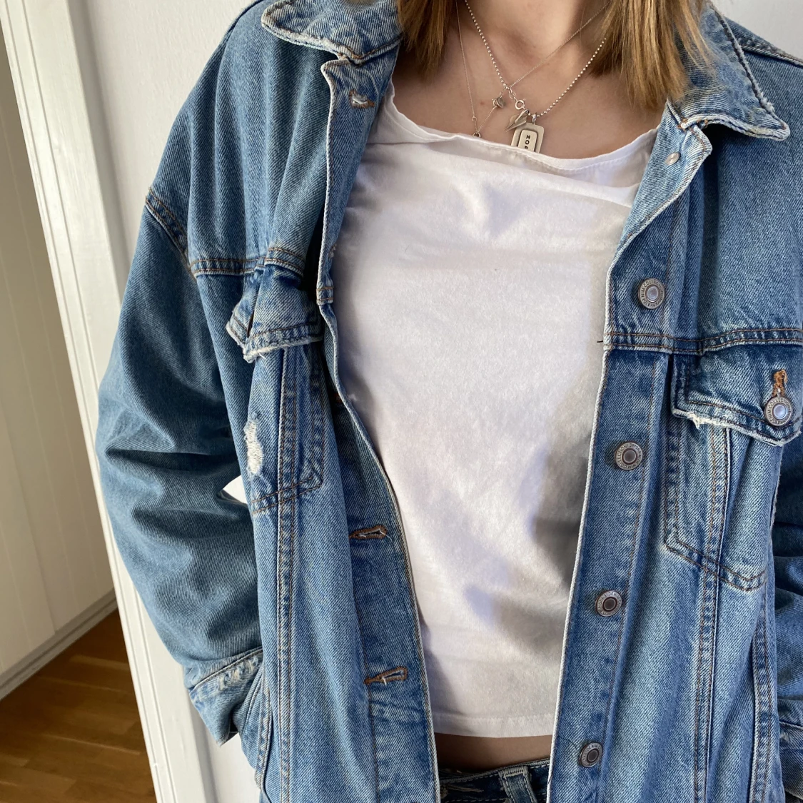 Oversized jeansjacka