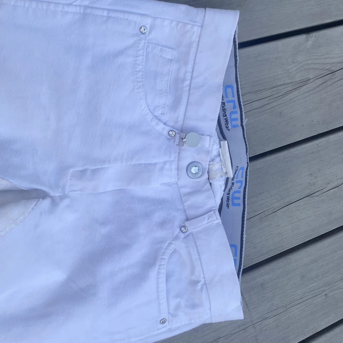 Vita helskodda ridbyxor/ tävlingsridbyxor 🤍 - 90