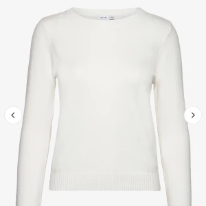 Vit stickad vila tröja - Mysig stickad vila tröja💗