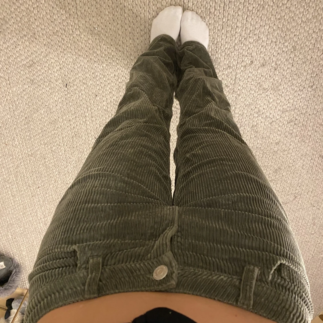 Gröna manchester jeans  - 90