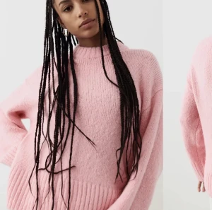 Rosa stickad tröja  - Jättefin stickad tröja från Ginatricot ,   använd men i bra skick!  Lånade bilder, skriv privat för fler!💓