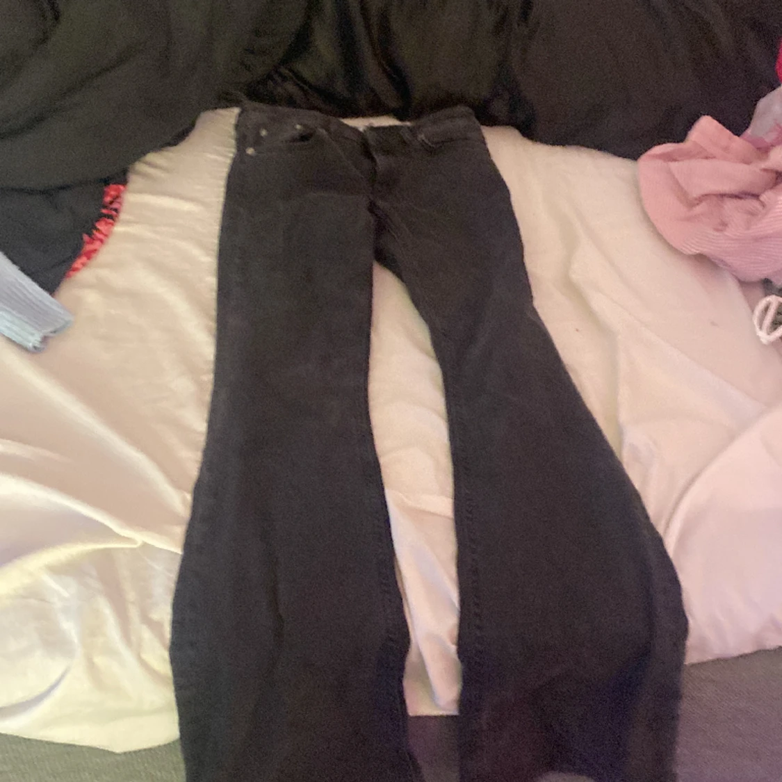 Gråa bootcut jeans - 90