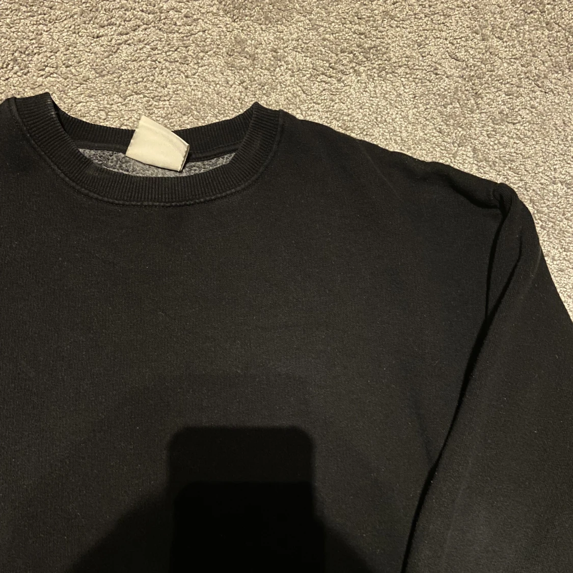 Svart sweatshirt - 90