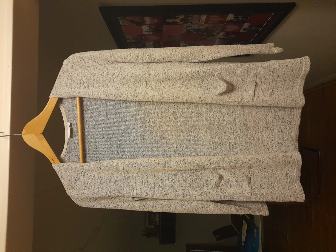 Gråmelerad kofta storlek 146-152