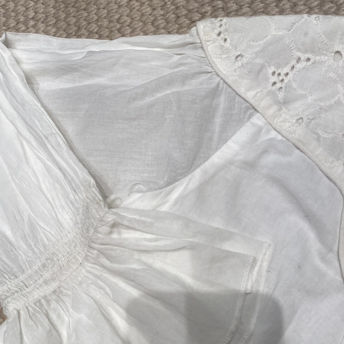 Vit Howtokissafrog blus (Flicka) - 91