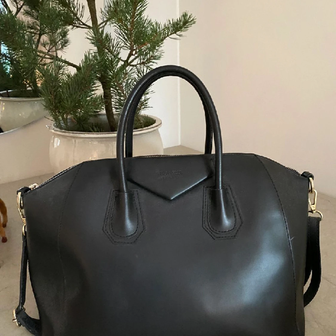 Svart läderväska Chiquelle - 90