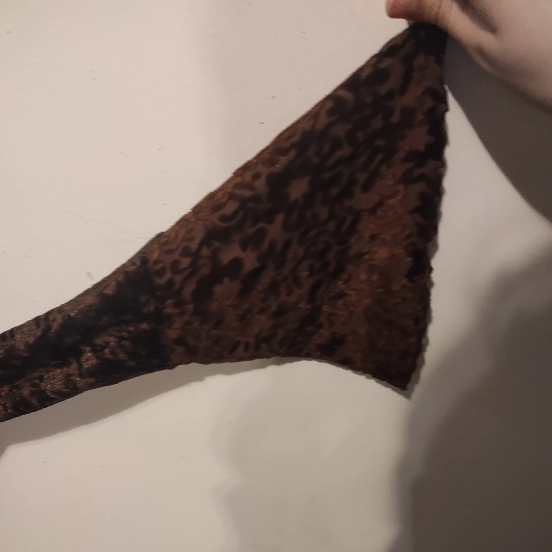 Brun sammet tröja - 91