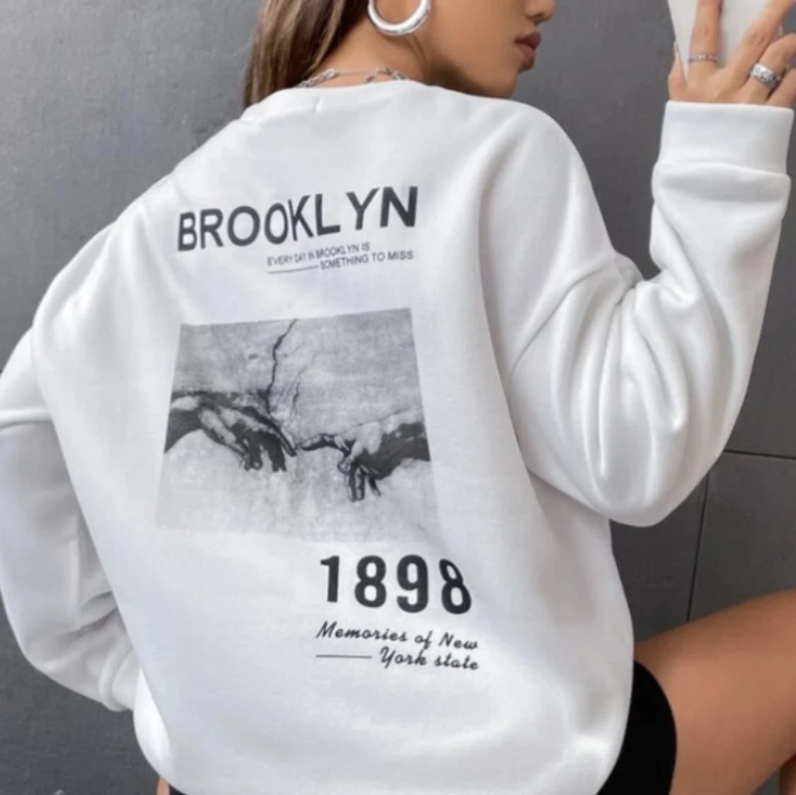 Vit sweatshirt  - 91