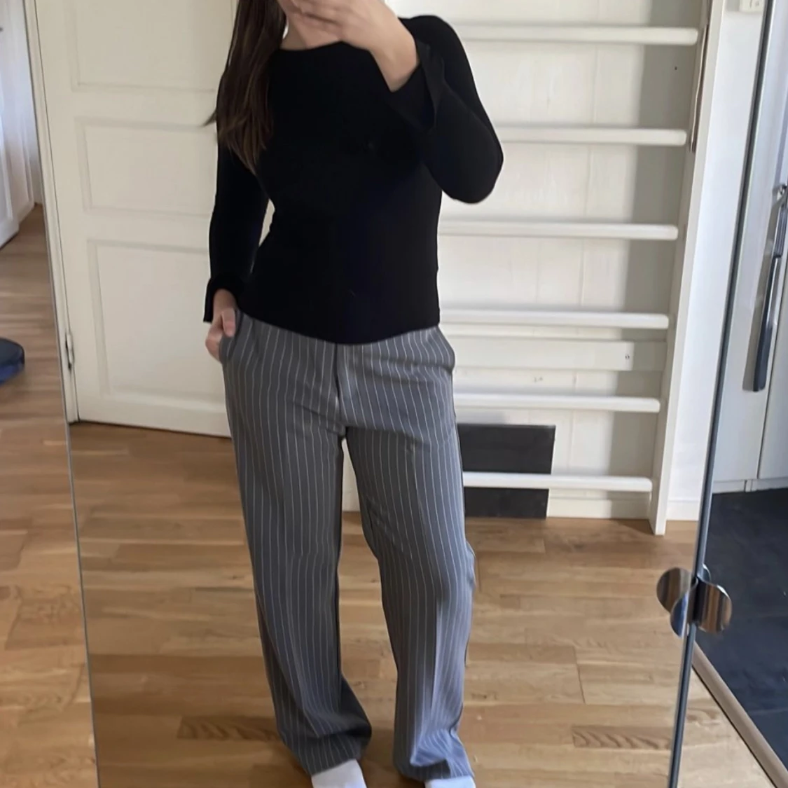 Oversized kostymbyxor