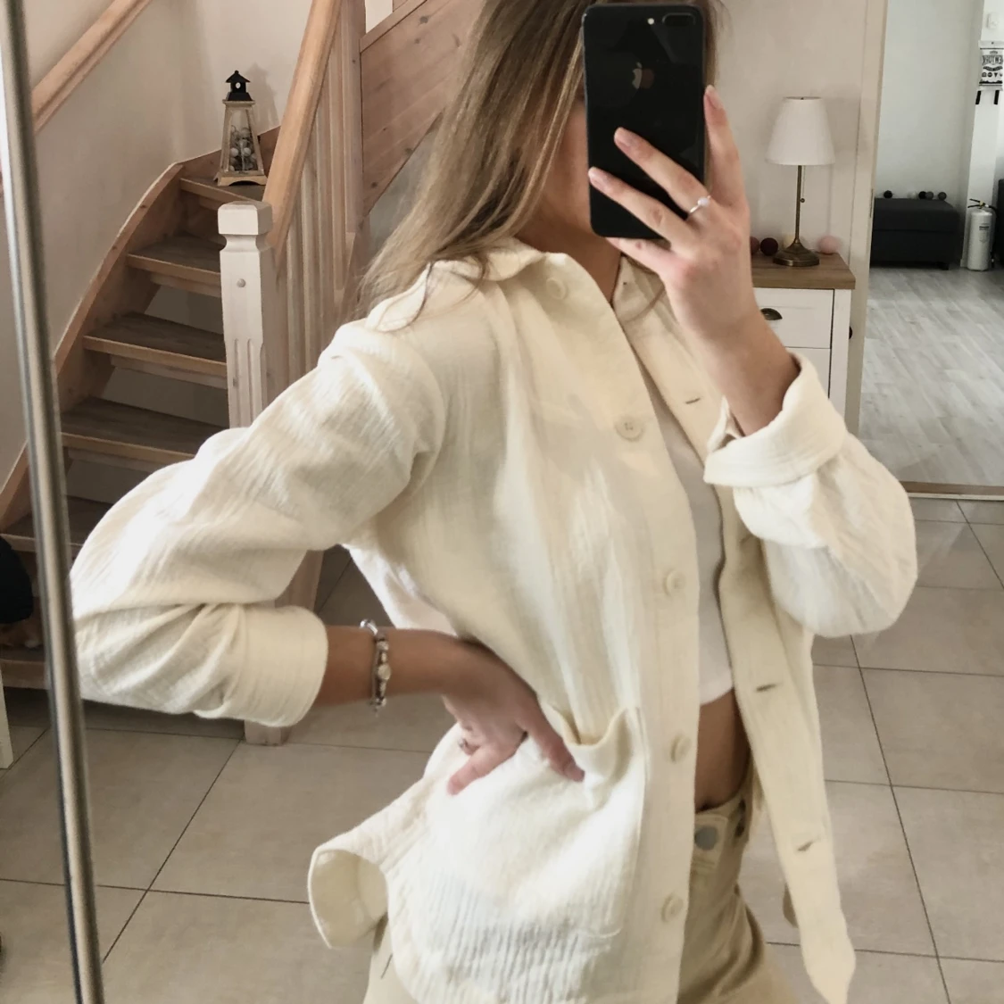 Vit overshirt Weekday - 90