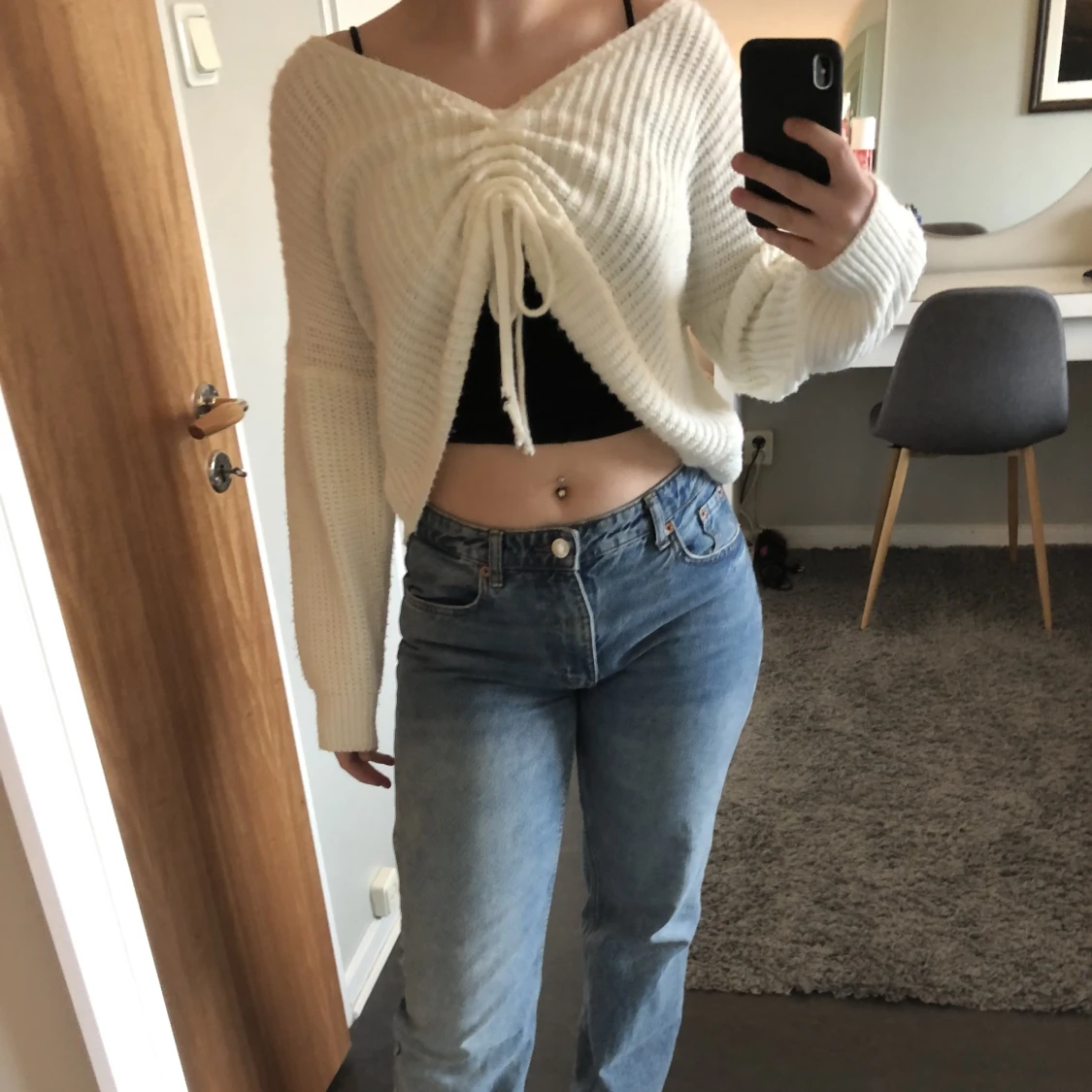 Tröja med knytning  - 90