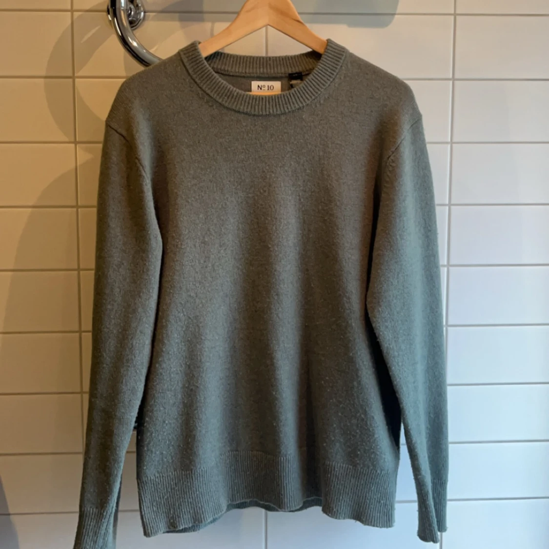 Grön stickad tröja