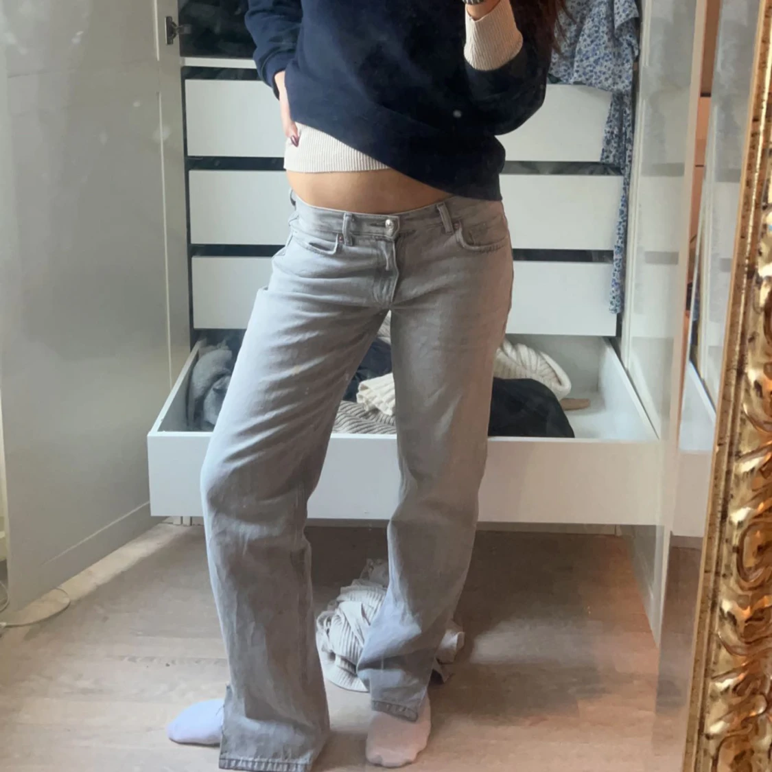 Lågmidjade jeans