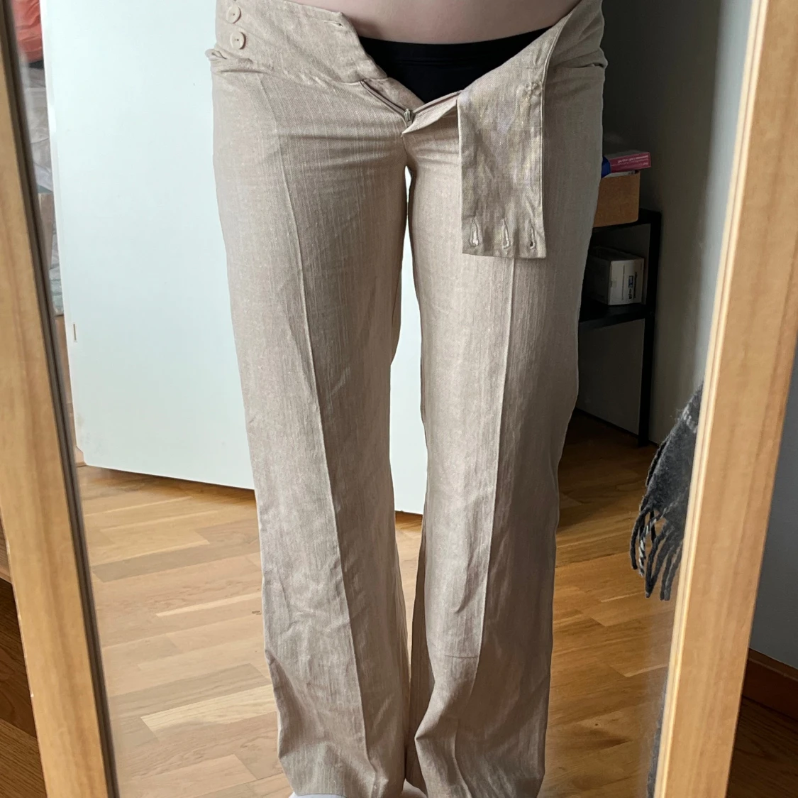 Beiga linnebyxor - 91