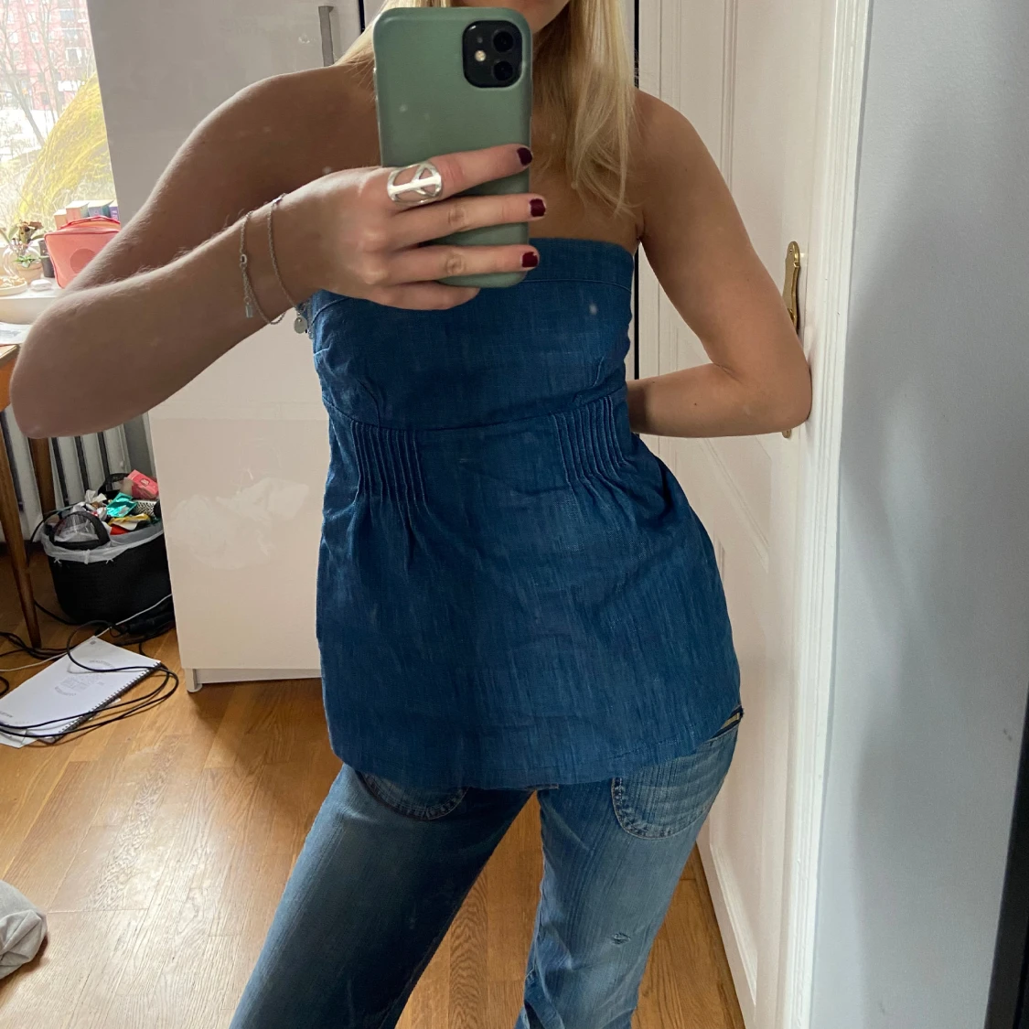Jeans topp - 90