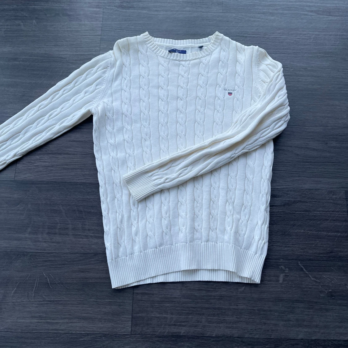 Gant Kabelstickad Tjocktröja