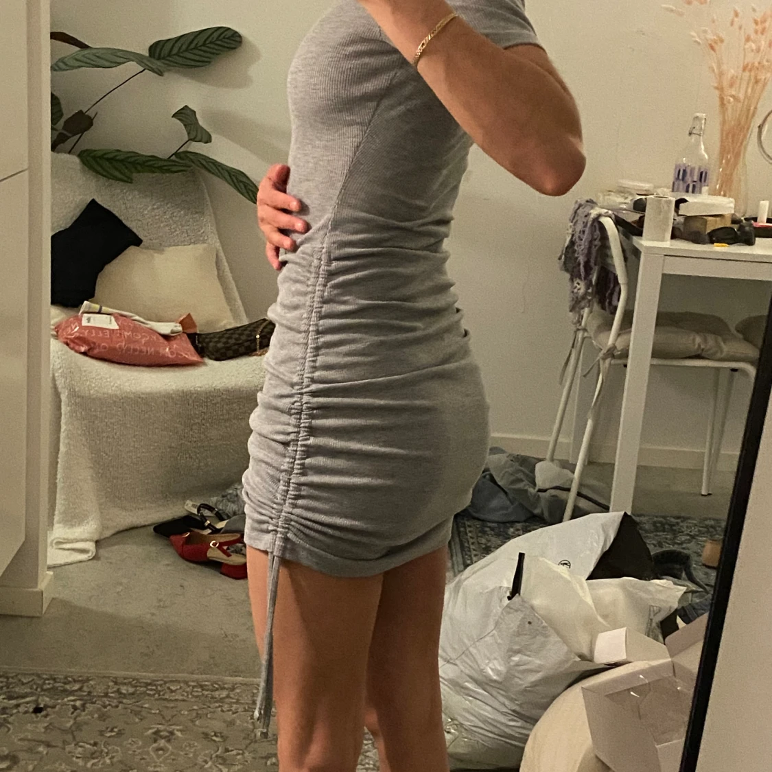 Ribbad klänning  - 91