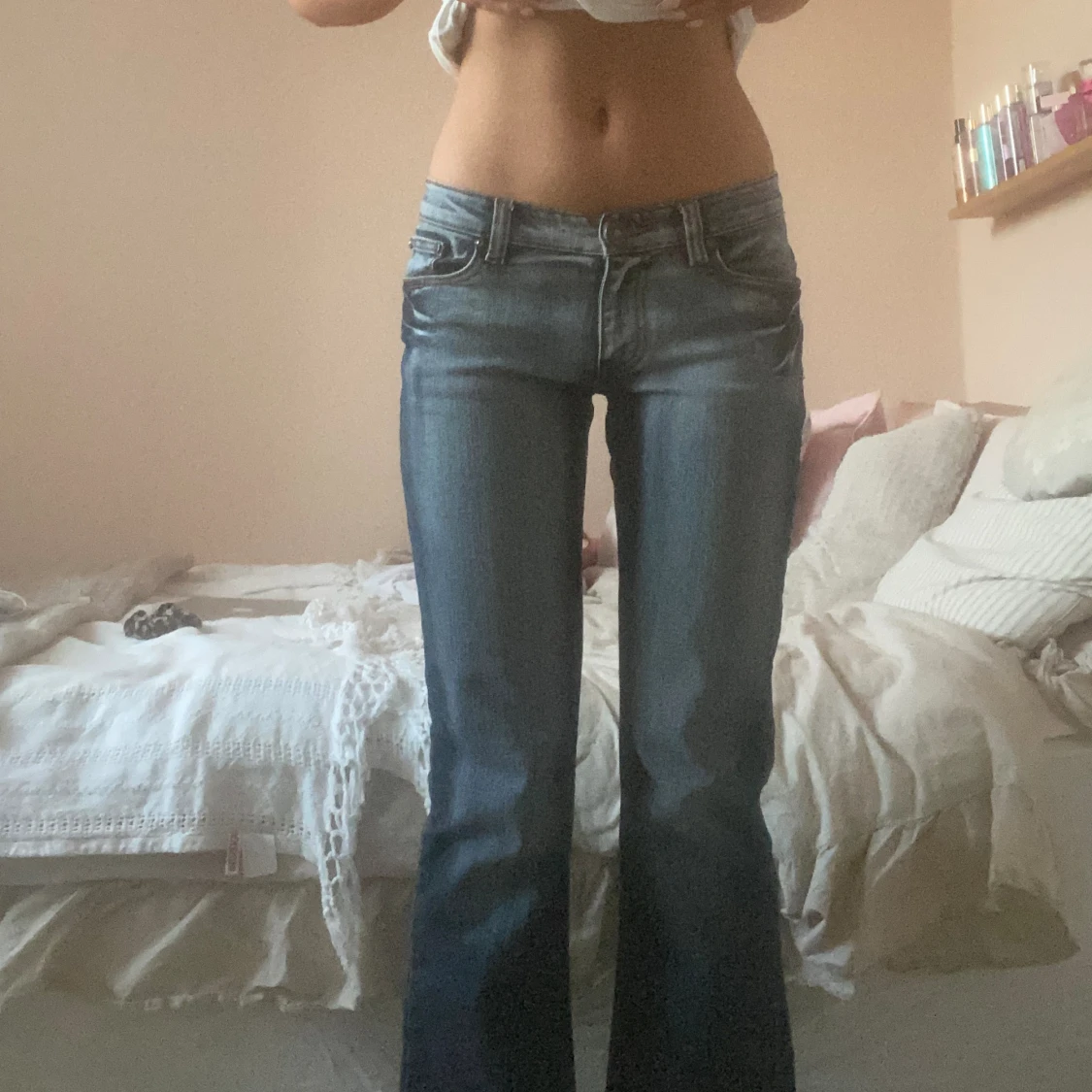 Lågmidjade Jeans - 90