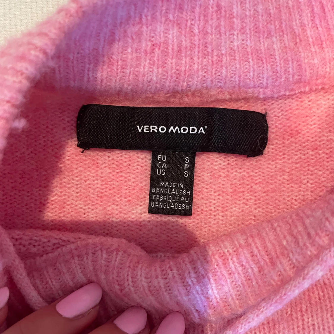 Rosa stickad tröja från vero Moda!! - 91