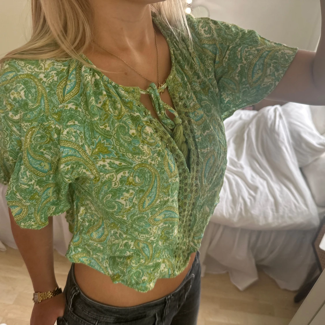 mönstrad magtröja  - 90