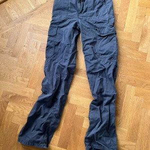 zara cargo pants  - Bra skick, använt fåtal gånger! Fin blå färg!