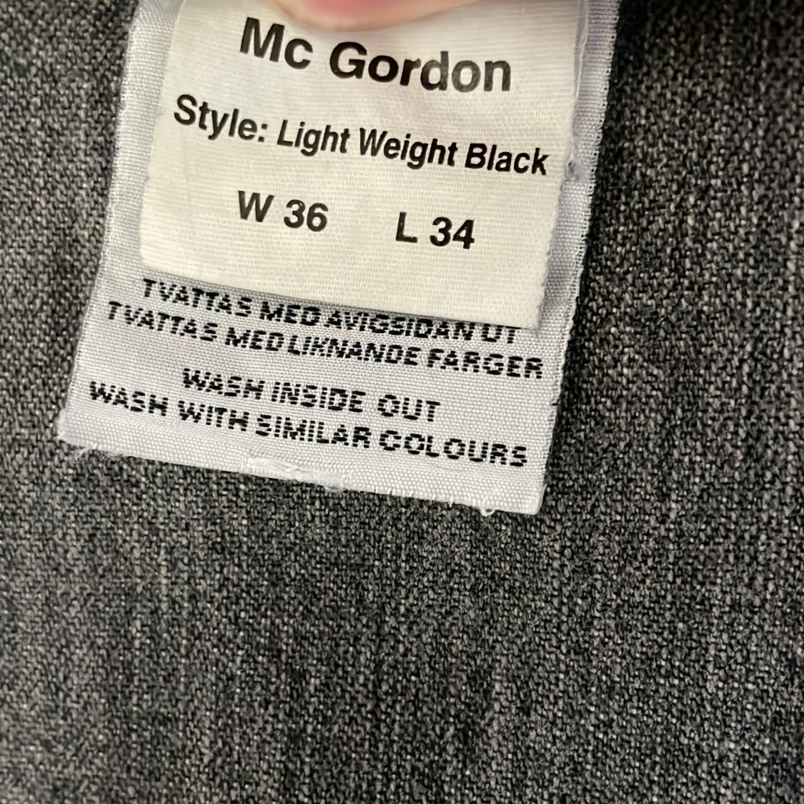 ljusgråa bootcut jeans  - 91