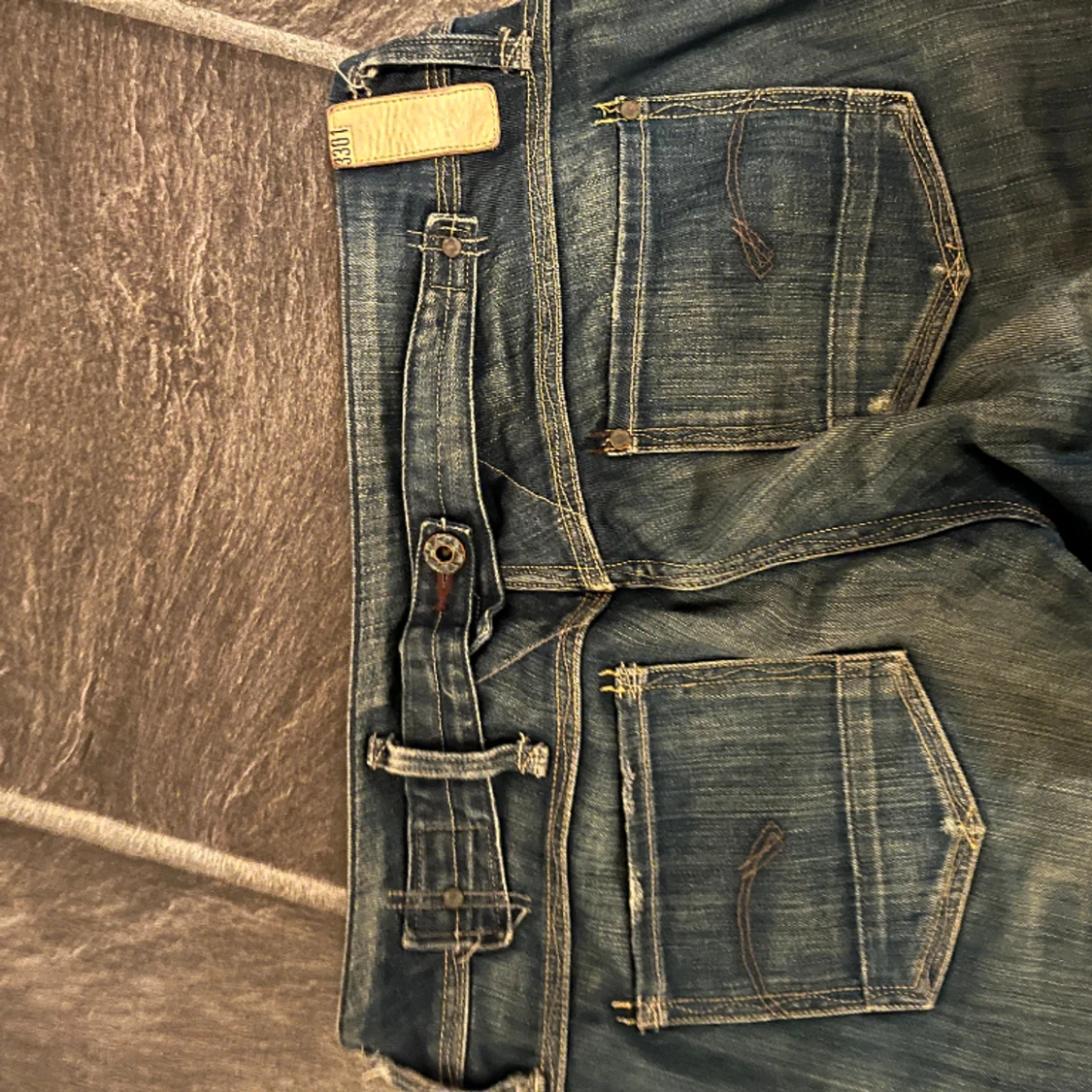 Lågmidjade vintage jeans