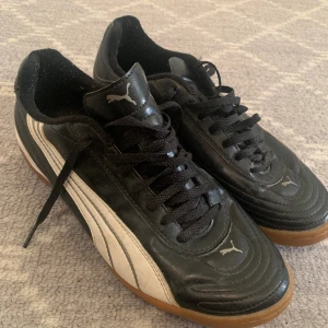 Puma träningsskor  - Puma träningsskor, bra skick men inte nya, endast använda inomhus så väldigt rena och fina, storlek 42 men är lite små i storleken så passar någon med storlek 41.