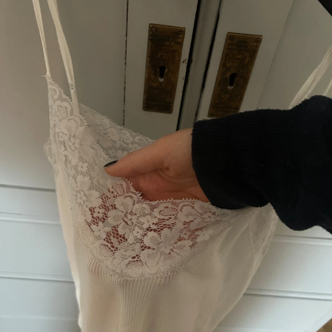 Linne med spets  - 90