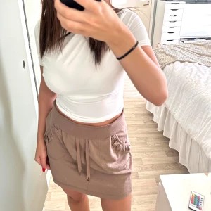 Brun/beige kjol - Mjukiskjol