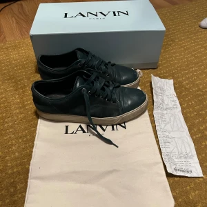 Gröna Lanvins  - Gröna lanvins, size 7 vilket passar 42/43.  Skick 5/10 mockan är som ny det är bara lite repor på toe boxen. Box, dustbag och NK kvitto ingår.