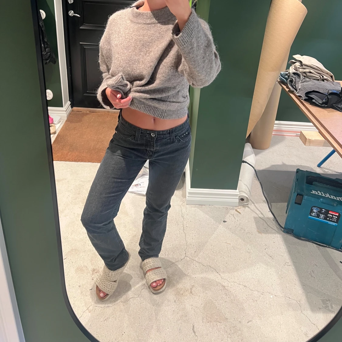 Jeans med snygga detaljer