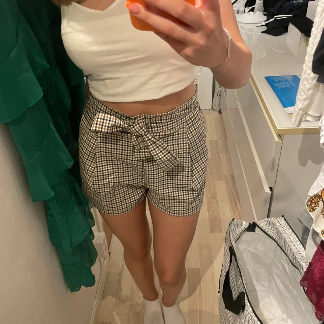 Rutiga kostym shorts  - 91