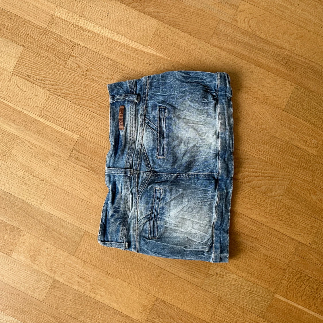 Jeans mini kjol - 92