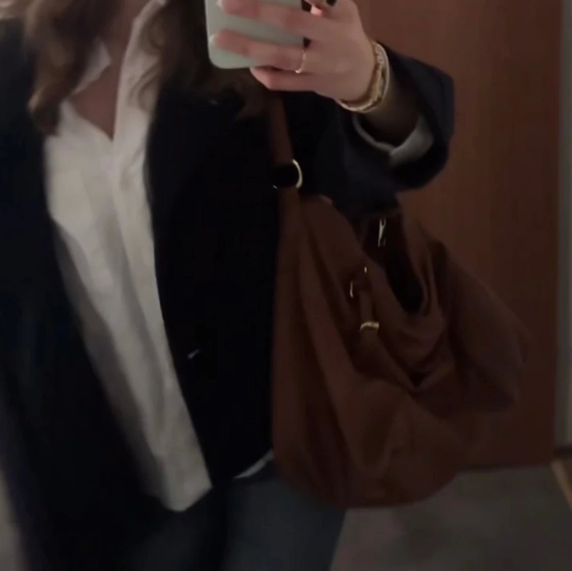 Brun vintage väska - 90