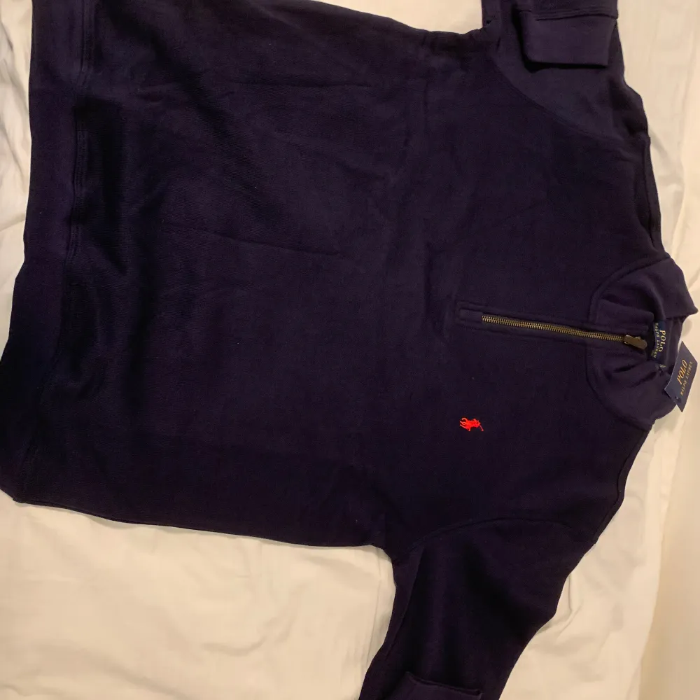 Color: Navy blue Size: L works if you are XL too (little bit big) Care label: Not recommended to machine wash if, (hand wash it). The material is really sensitive.  Comes with tags and the bag (Polo ralph lauren). Hoodies.