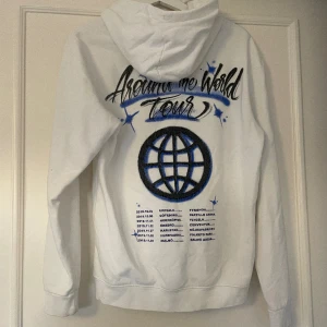 Hov1 hoodie - Hov1 hoodie köpt 2019, trycket är lite slitet och framsidan har någon fläck (lär kunna tas bort)- därav priset. men i övrigt en cool hoodie🌟🌟