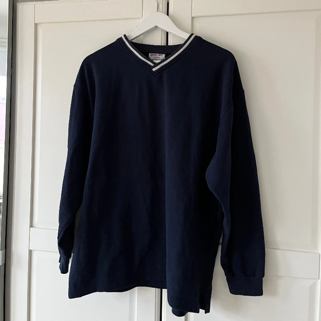 Marinblå sweatshirt vintage 